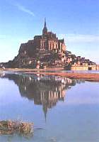 Mont Saint Michel off the coast