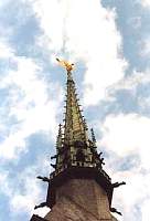 Saint Michael on top of the spire of the basilica